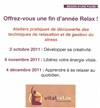 Les ateliers Vital Relax - Libérez votre énergie vitale - 