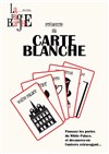 La page blanche : Carte blanche d'impro | White palace - 