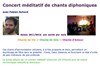 Concert méditatif de chants diphoniques - 