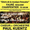 Choeur et Orchestre Paul Kuentz : Faure Requiem / Charpentier Te Deum | Auray - 