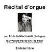 Concert d'orgue par Andrea Macinanti (Bologne, Italie), concertiste international - 