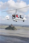 Survol du Mont Saint Michel et de sa baie en Gyrocoptère - 