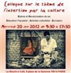 Colloque sur l'insertion par la culture - 