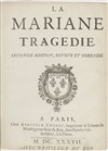 La Mariane : Tragédie - 