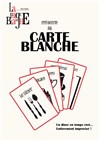 La page blanche : Carte blanche d'impro | Le Dîner - 