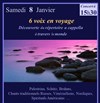 6 voix en voyage : découverte du répertoire a cappella à travers le monde - 