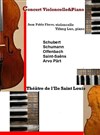 Concert de violoncelle et piano - 