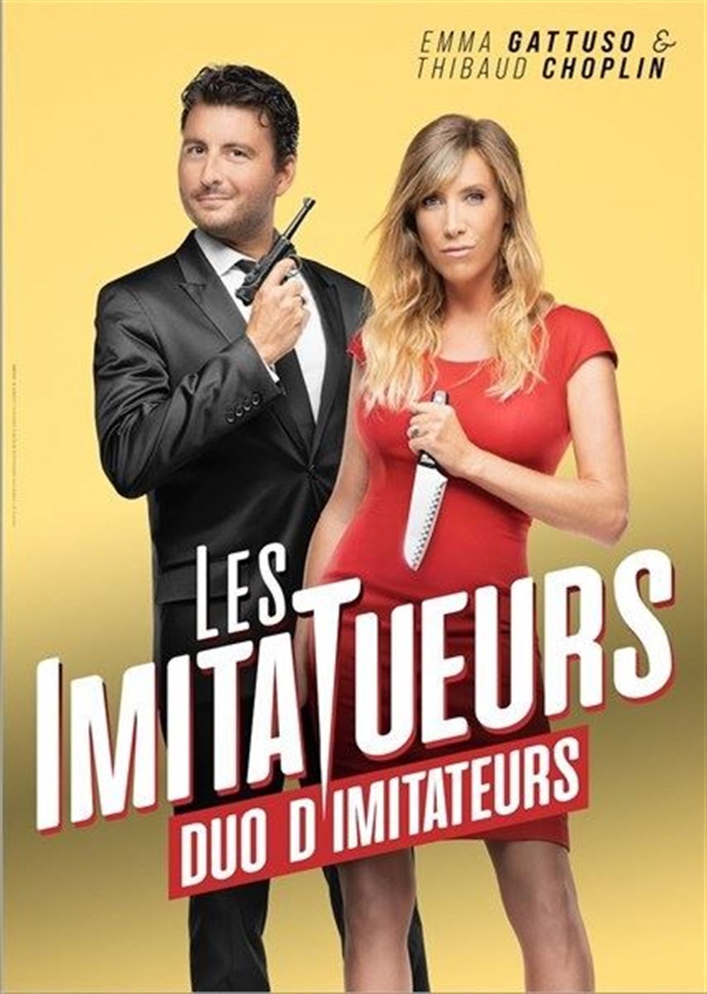 Emma Gattuso et Thibaud Choplin dans Les ImitaTueurs