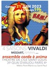 Les 4 Saisons à la bougie : Vivaldi / Mozart / Nyman par l'Ensemble Corde è Anima - Théâtre de l'Ile Saint-Louis Paul Rey