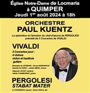 Orchestre Paul Kuentz : Vivaldi / Pergolesi | Quimper Eglise Notre-Dame de Locmaria Affiche