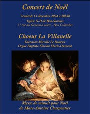 Concert de Noël par le Choeur La Villanelle Centre 72 Affiche