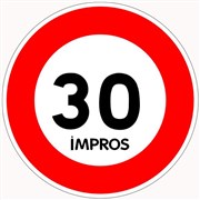 30 impros en 60 minutes Improvi'bar Affiche