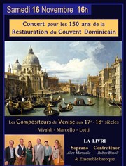 Les Compositeurs de Venise : Vivaldi - Marcello - Lotti Eglise du Couvent des Dominicains Affiche