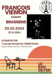 François Viemon chante Brassens Le bar de fer Affiche