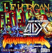 Adx + Thrashback + Miss Cordite + Messaline Le Korigan Affiche