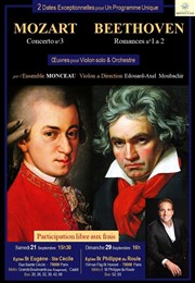 Mozart - Beethoven : oeuvres pour violon solo & orchestre Eglise Saint-Eugne Sainte-Ccile Affiche