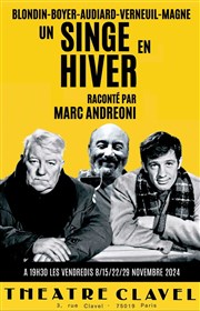 Un singe en hiver Thtre Clavel Affiche