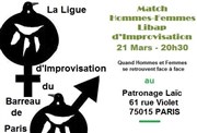 Match Libap Hommes - Femmes Salle du Patronage Lac du XVme Affiche