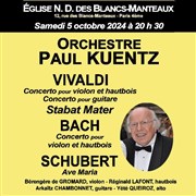 Orchestre Paul Kuentz : Vivaldi, Bach, Schubert Eglise Notre Dame des Blancs Manteaux Affiche