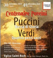 Puccini : Messa di Gloria / Verdi : Quattro pezzi sacri Eglise Saint Roch Affiche