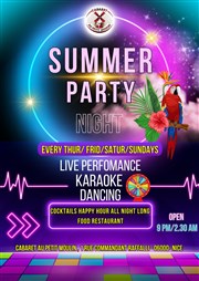 Summer party night Au petit moulin Affiche