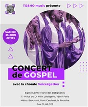 Concert gospel : Voice2gether Eglise Sainte Marie des Batignolles Affiche