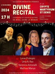 Divine récital Noël chansons et chants sacrés Crypte du Martyrium Saint Denis Affiche