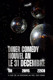 Diner Comedy, Réveillon Saint-Sylvestre Nouvel an Paname Art Caf Affiche