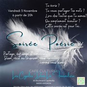 Soirée poésie Caf culturel Les cigales dans la fourmilire Affiche