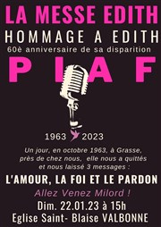 La Messe Edith : hommage à Edith Piaf Eglise Saint-Blaise Affiche