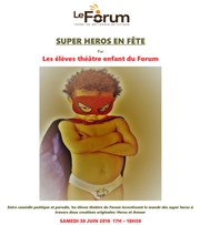 Super héros en fête Welcome Bazar Affiche