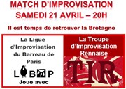 Match d'Improvisation: LIBAP - TIR Salle du Patronage Lac du XVme Affiche