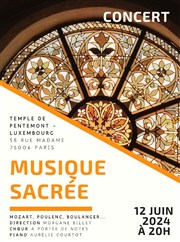 Musique sacrée Temple Pentemont Luxembourg Affiche