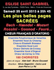 LES PLUS BELLES PAGES SACRÉES Eglise Saint Gabriel Affiche