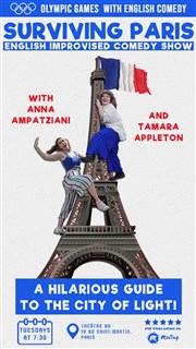 Surviving Paris! : English Improv Comedy Night Thtre BO Saint Martin Affiche