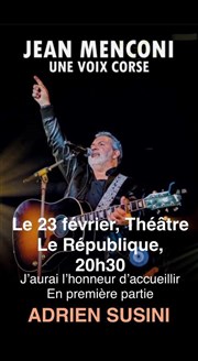 Jean Menconi : Une voix corse Le Rpublique - Grande Salle Affiche