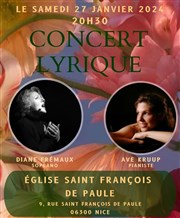 Concert Lyrique Eglise Saint-Franois-de-Paule Affiche