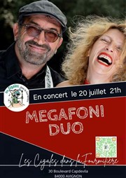 Megafoni Duo Caf culturel Les cigales dans la fourmilire Affiche