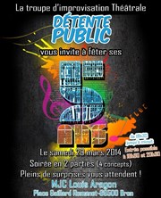 Détente Public fêtes 5 ans d'Impro à Lyon MJC Aragon Affiche