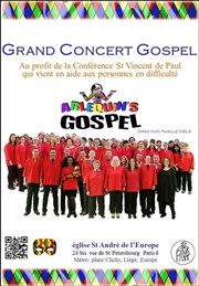 Grand Concert Gospel Caritatif Eglise Saint Andr de l'Europe Affiche