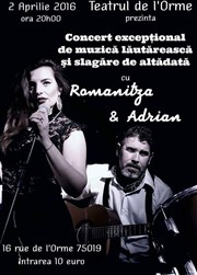 Romanita & Adrian: Concert de musique populaire roumaine Thtre de L'Orme Affiche