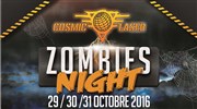 Soirée Halloween famille lasergame Cosmic Laser Affiche