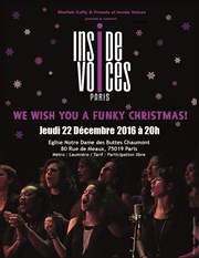 We wish you a funky Christmas Eglise Notre Dame de l'Assomption des Buttes Chaumont Affiche