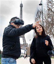 Visite guidée insolite : Découvrez la Tour Eiffel en réalité virtuelle en 1889 ! | Viality Tour Champs de Mars Affiche