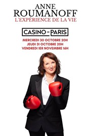 Anne Roumanoff dans L'expérience de la vie Casino de Paris Affiche