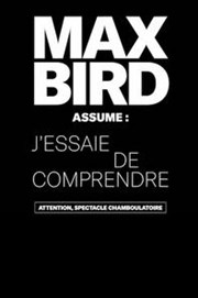 Max Bird dans J'essaie de comprendre Thtre  l'Ouest Auray Affiche