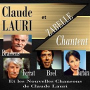 Hommage Brassens Ferrat Barbara Brel et nouvelles chansons de Claude Lauri Temple du Luxembourg Affiche