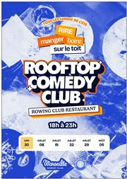 Rooftop Comedy Club Rowing Club Restaurant Affiche
