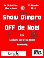 Spectacle d'impro du OFF de Noël La Ruche Aux Deux Reines Affiche