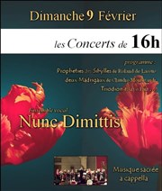 Musique sacrée a cappella Eglise Notre Dame de la Salette Affiche